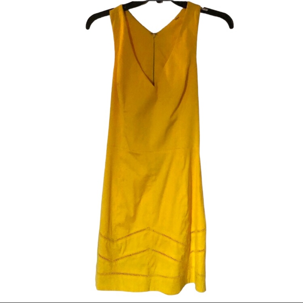 Bebe yellow cutout dress Sz Sm
